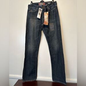 Monarchy Collection Men’s Premium Denim 34/34 straight Jeans dark rinse , NWT
